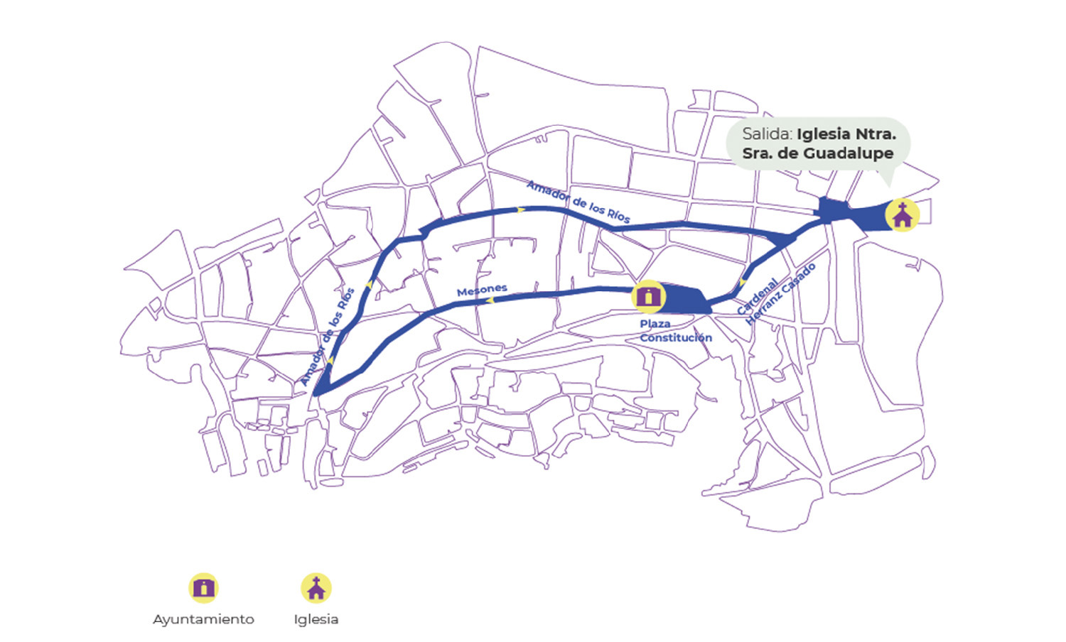 Trayecto_Viernes santo (noche)