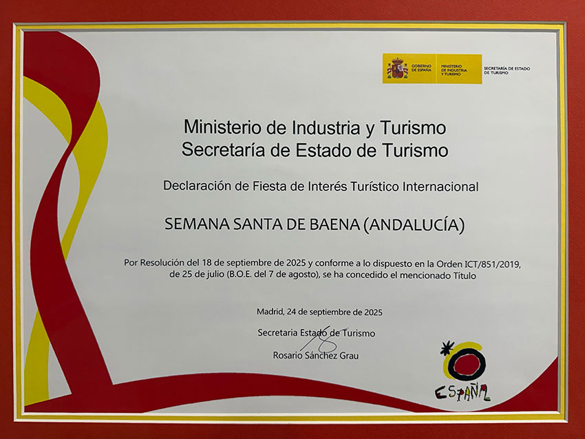 Título declaración Fiesta de Interés Turístico Internacional